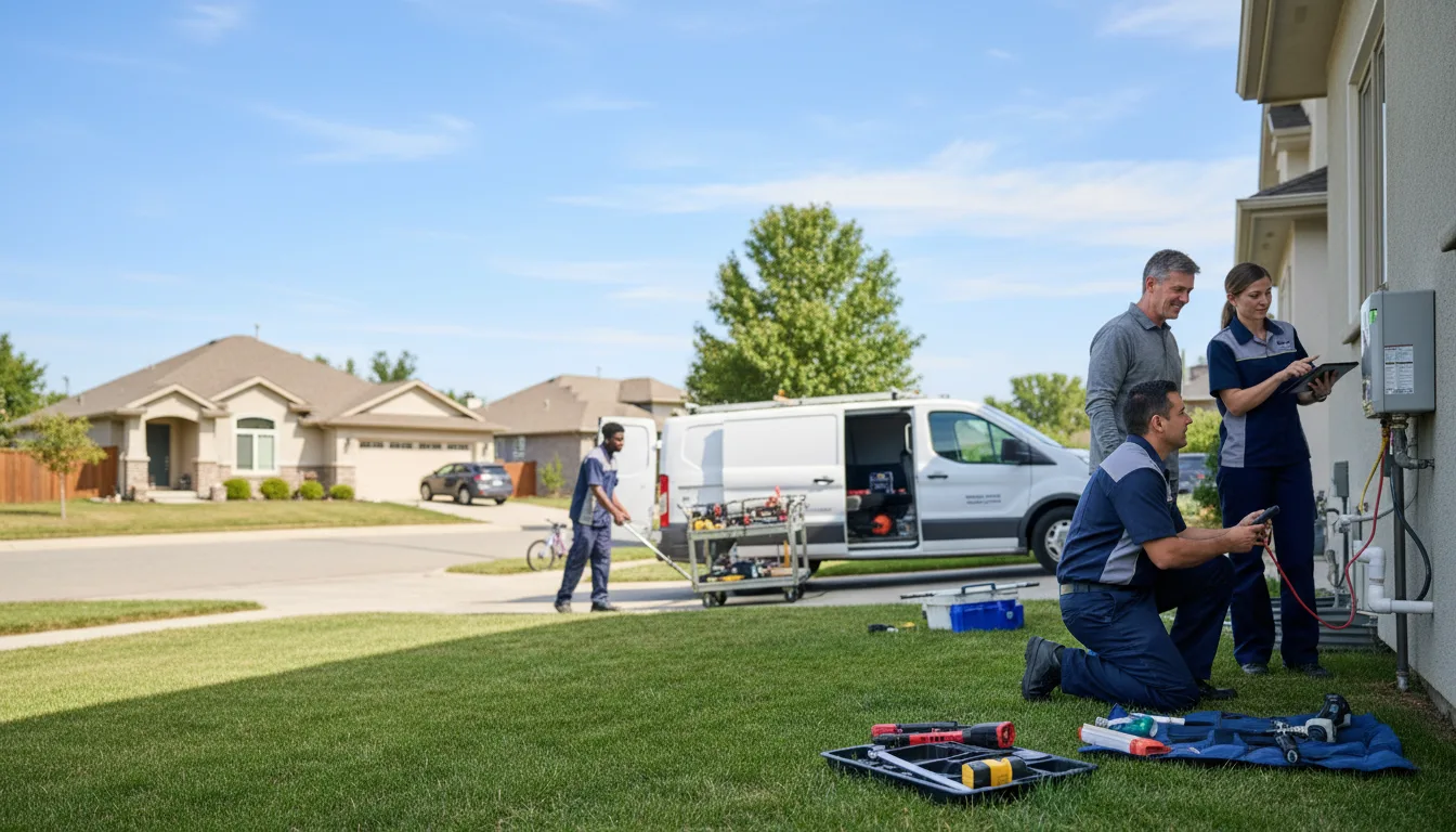 Tankless water heater service in Lewisville, TX